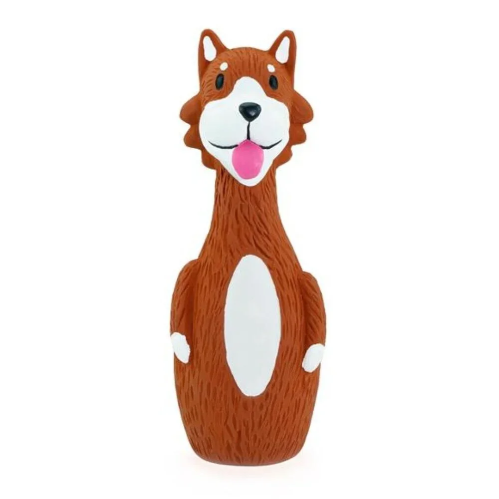 Squeaky Latex Dog Toys Standing Stick Dog Puppy Fetch Interactive Play
